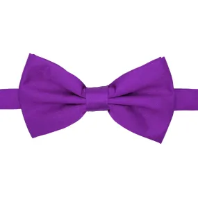 Gia Purple Satin Adjustable Bowtie