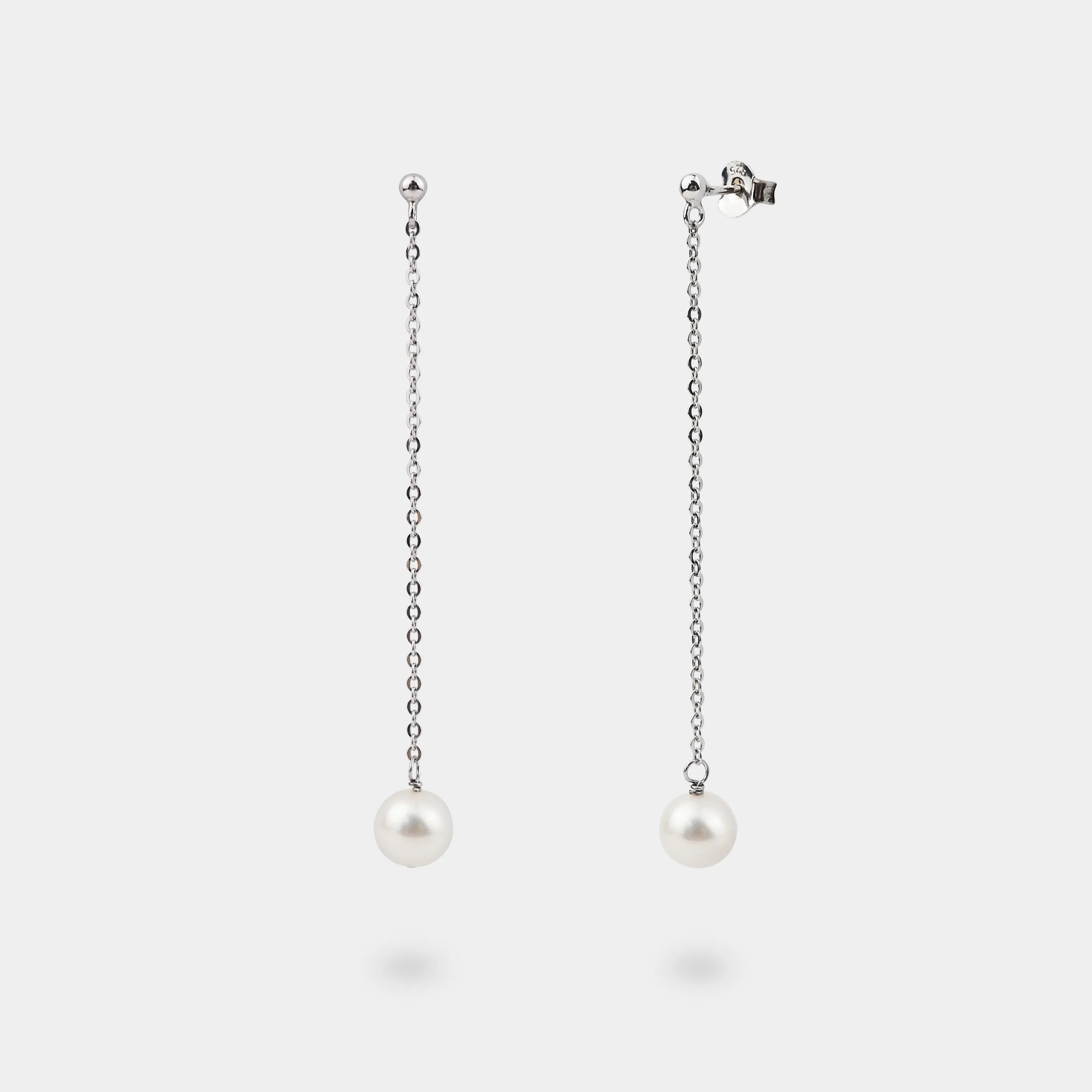 GLADA PEARL CHAIN EARRINGS