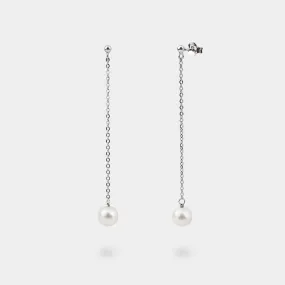 GLADA PEARL CHAIN EARRINGS