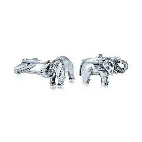 Good Luck Elephant Cufflinks Republican Political Sterling Silver