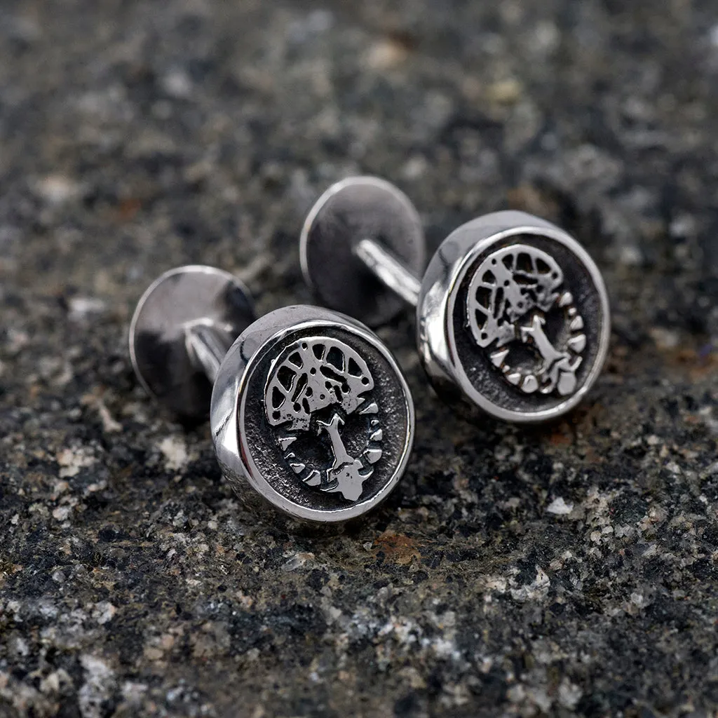 Grimfrost Cufflinks, Stainless Steel