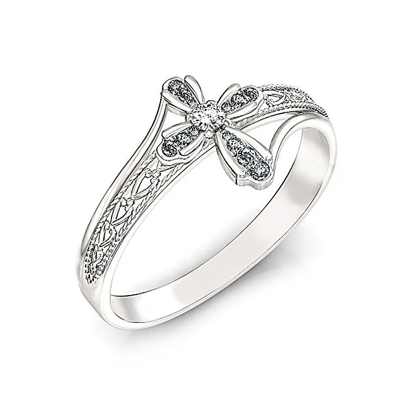 Handcrafted Cross Sterling Silver Ring