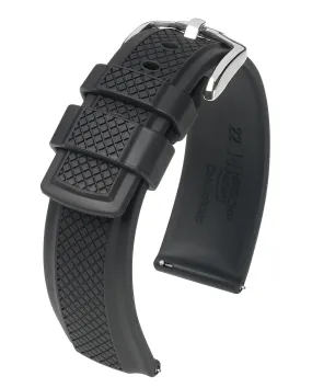 HIRSCH ACCENT Premium Caoutchouc Watchband  4047 88