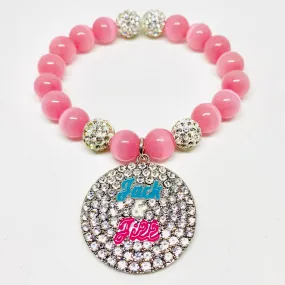 Jack and Jill Round Crystal Charm Bracelet