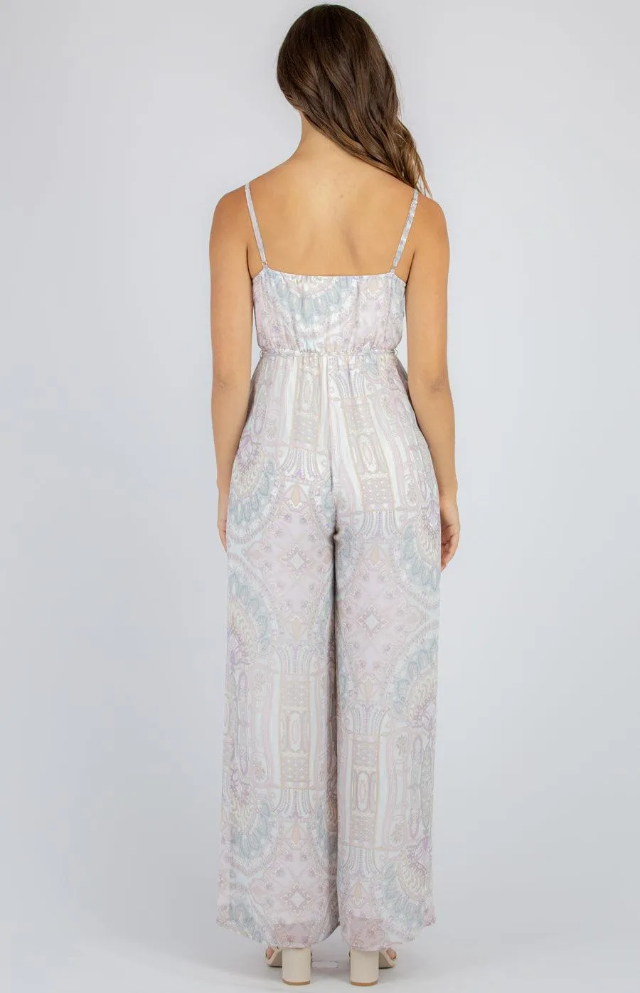 Jolie Jumpsuit - Lilac Print