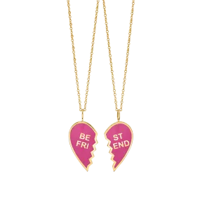 Kids Enamel Best Friend Necklaces (Set of 2)