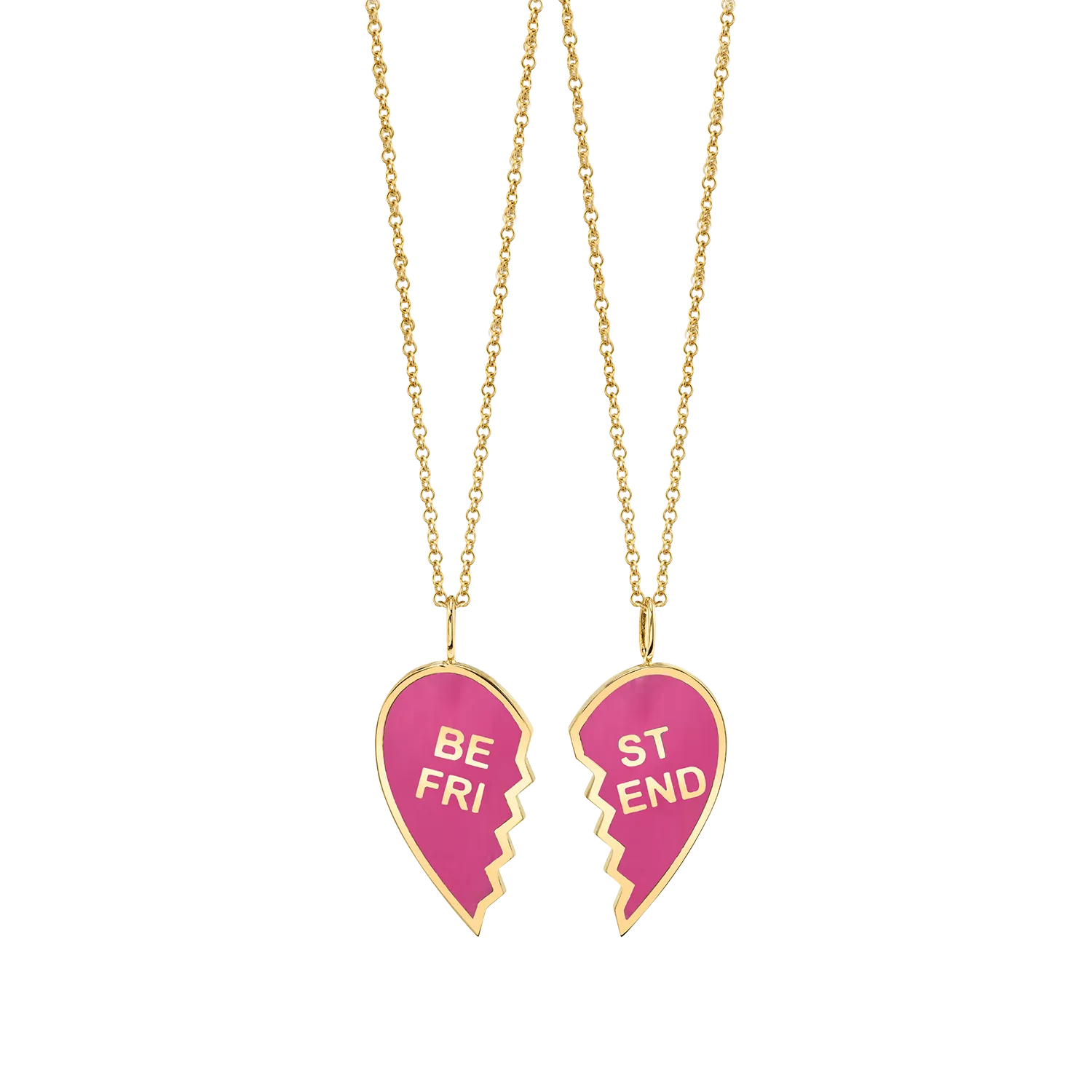 Kids Enamel Best Friend Necklaces (Set of 2)