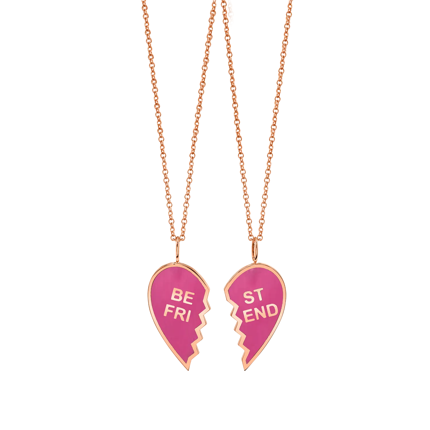 Kids Enamel Best Friend Necklaces (Set of 2)