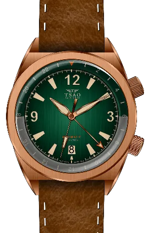 LEGACY BRONZE GMT - GREEN FUME