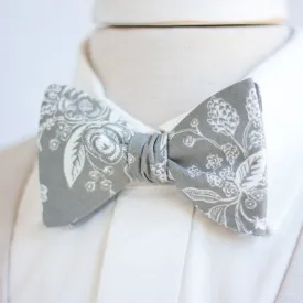 Men's Freestyle Self-Tie Bow Tie / Grey Toile