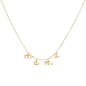 Mini Letter Mama Necklace