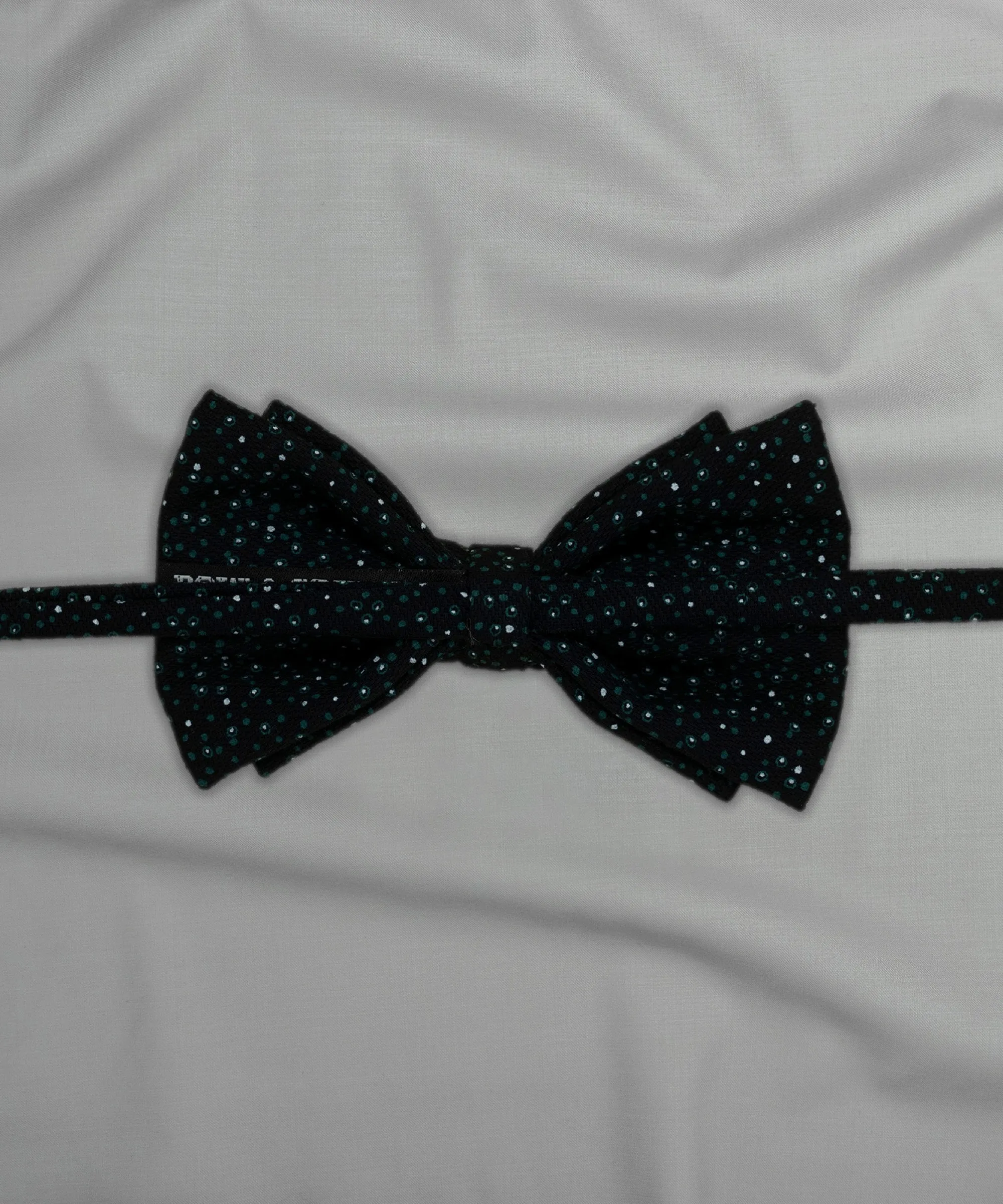 Monochrome  Black Polka Dot Bowtie