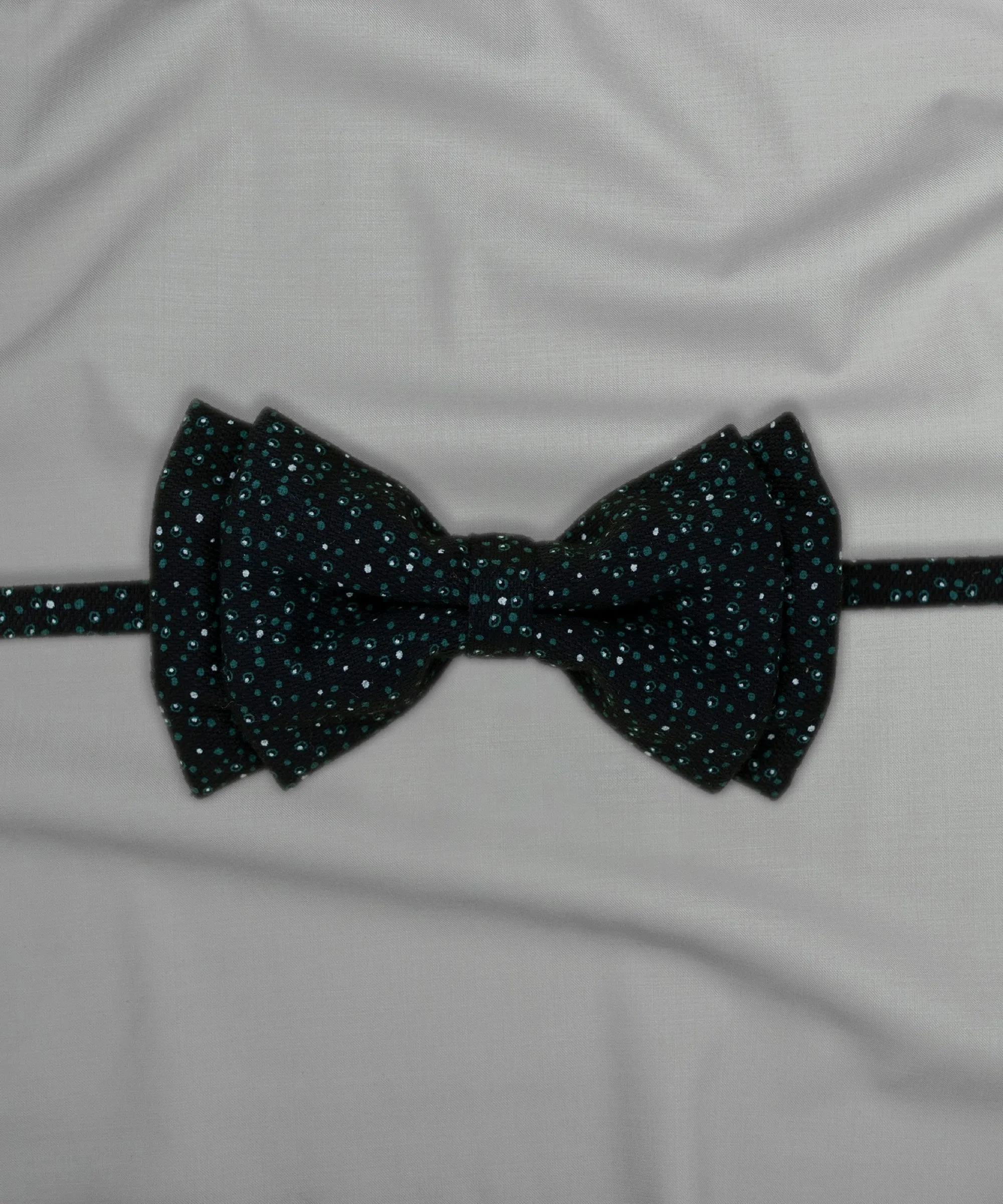 Monochrome  Black Polka Dot Bowtie