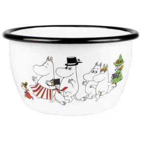 Moomin Enamel Bowl 0.6 L Moominvalley