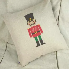 Nutcracker Linen Cushion Cover