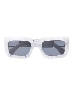 Off-White Boston Sun Glasses Marble Dark Grey