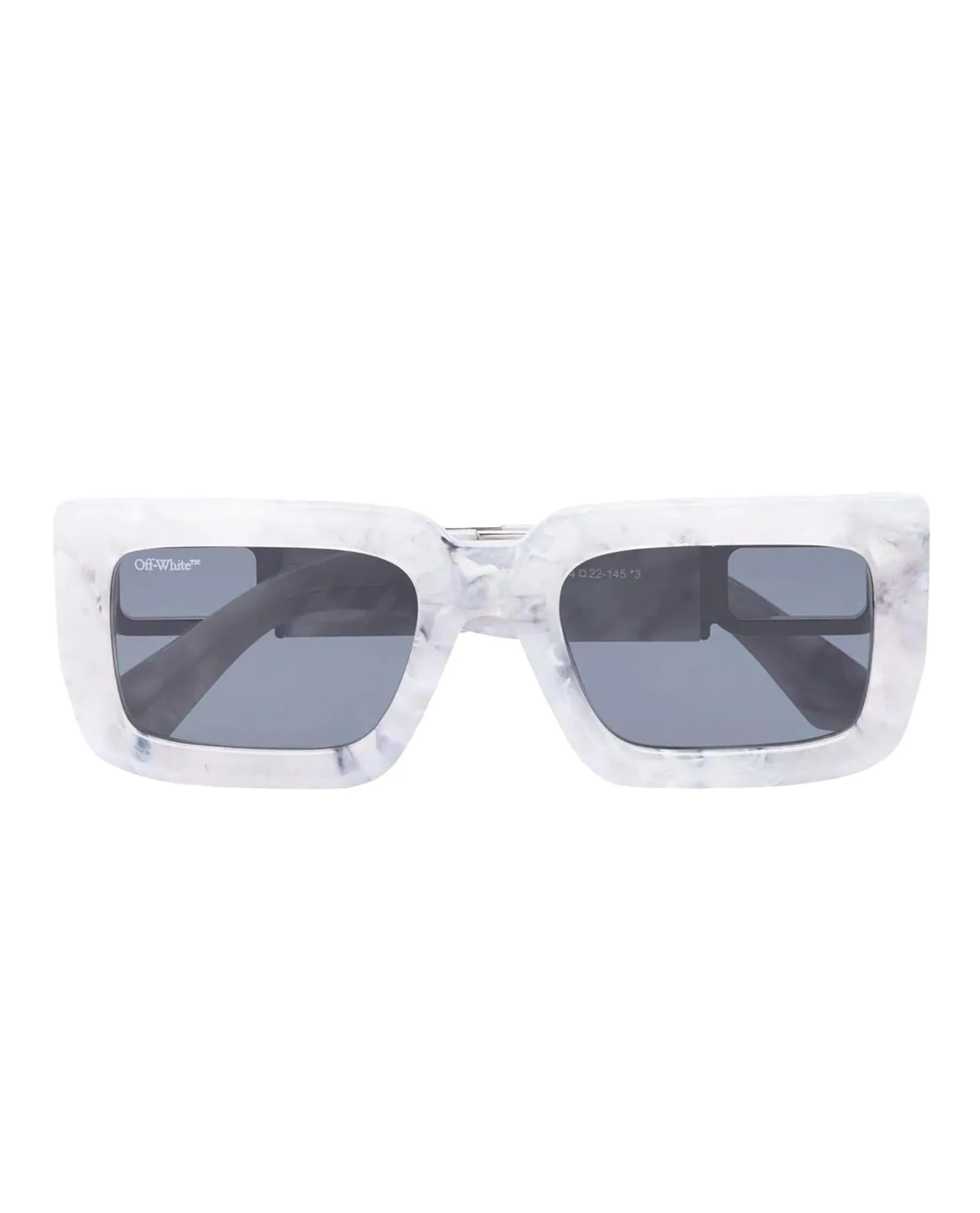 Off-White Boston Sun Glasses Marble Dark Grey