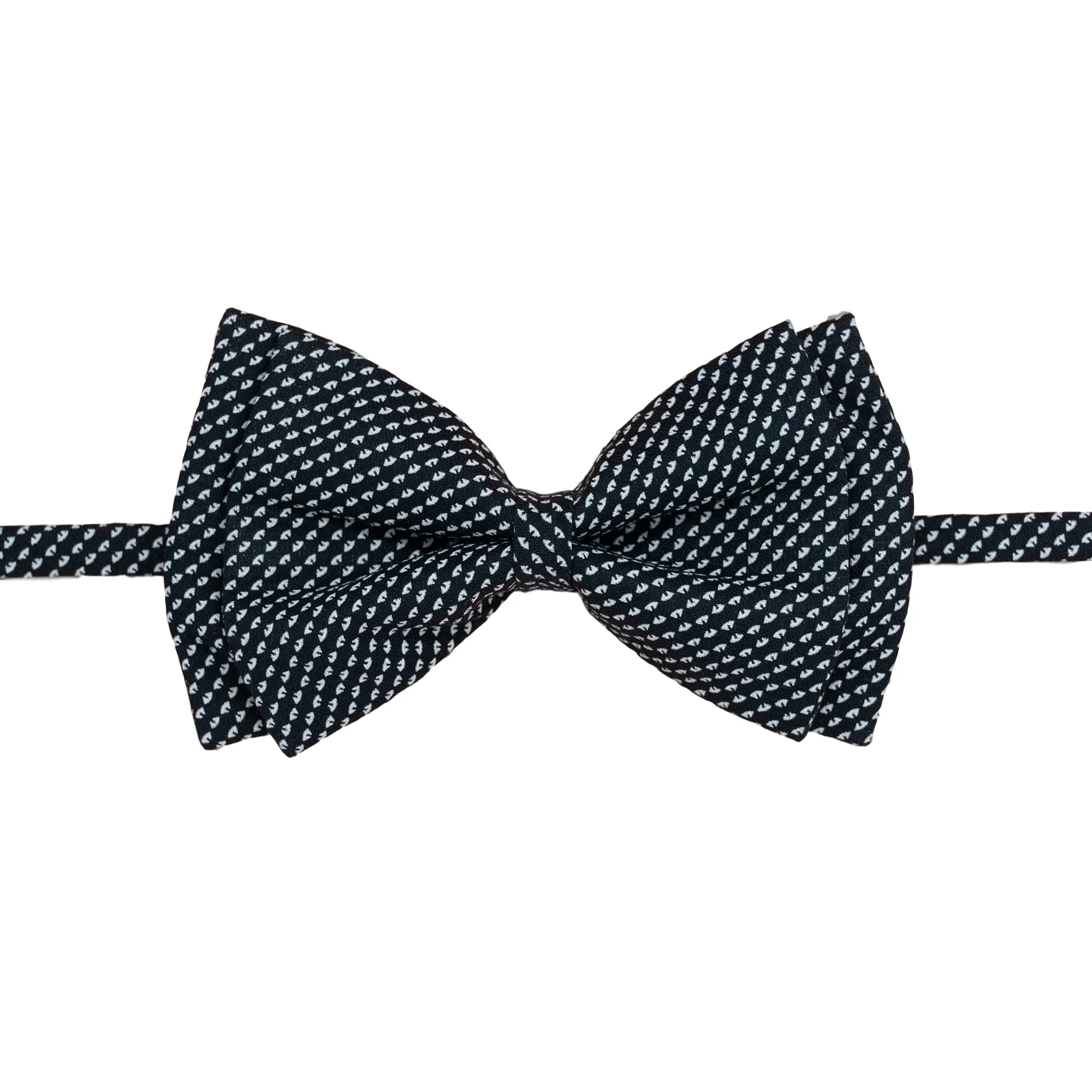 Old School Blue Geometric Bowtie