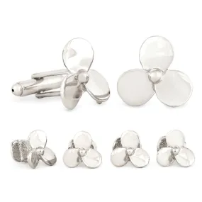 Propeller Cuff Link & Stud Set