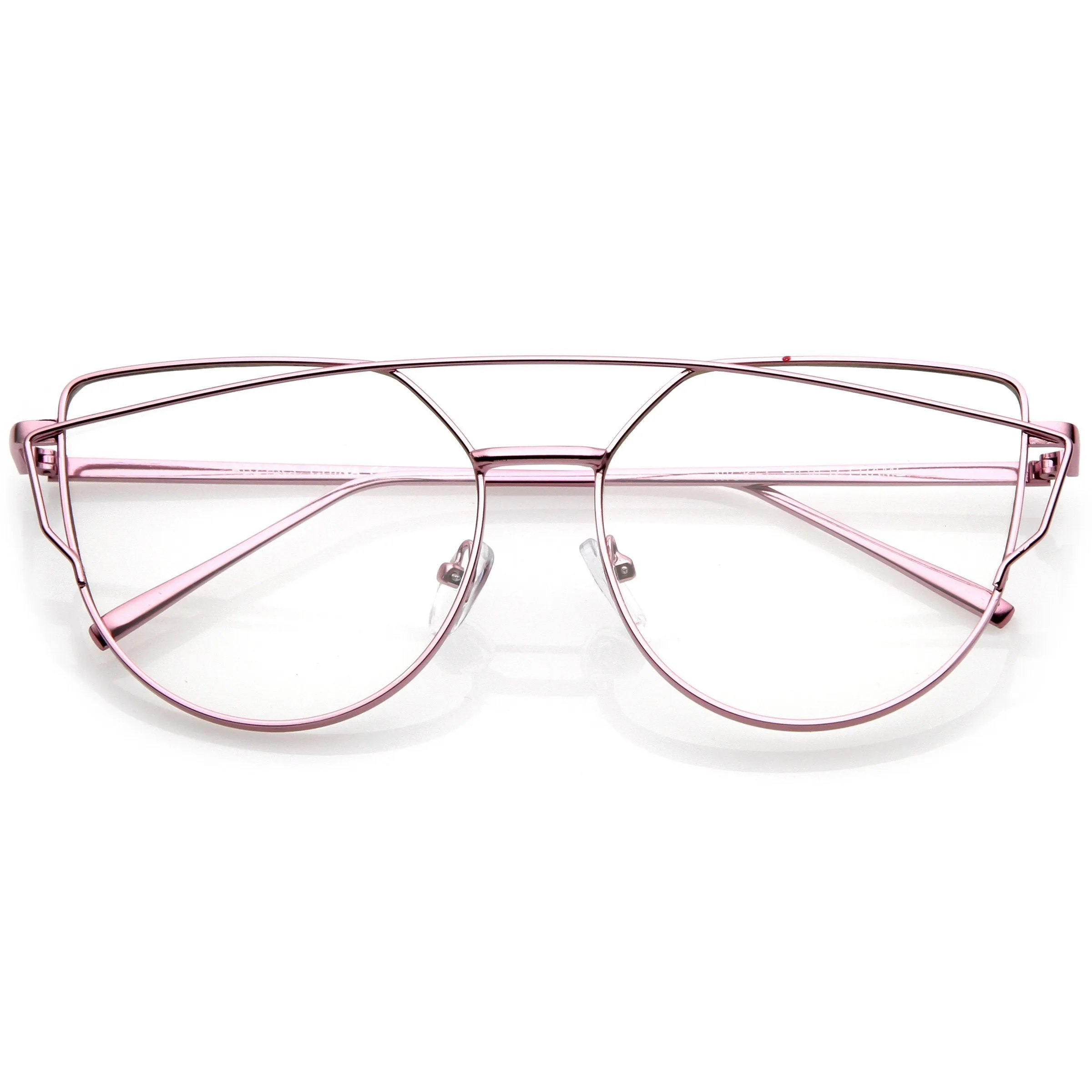 Retro Modern Intricately Designed Clear Lens Glasses