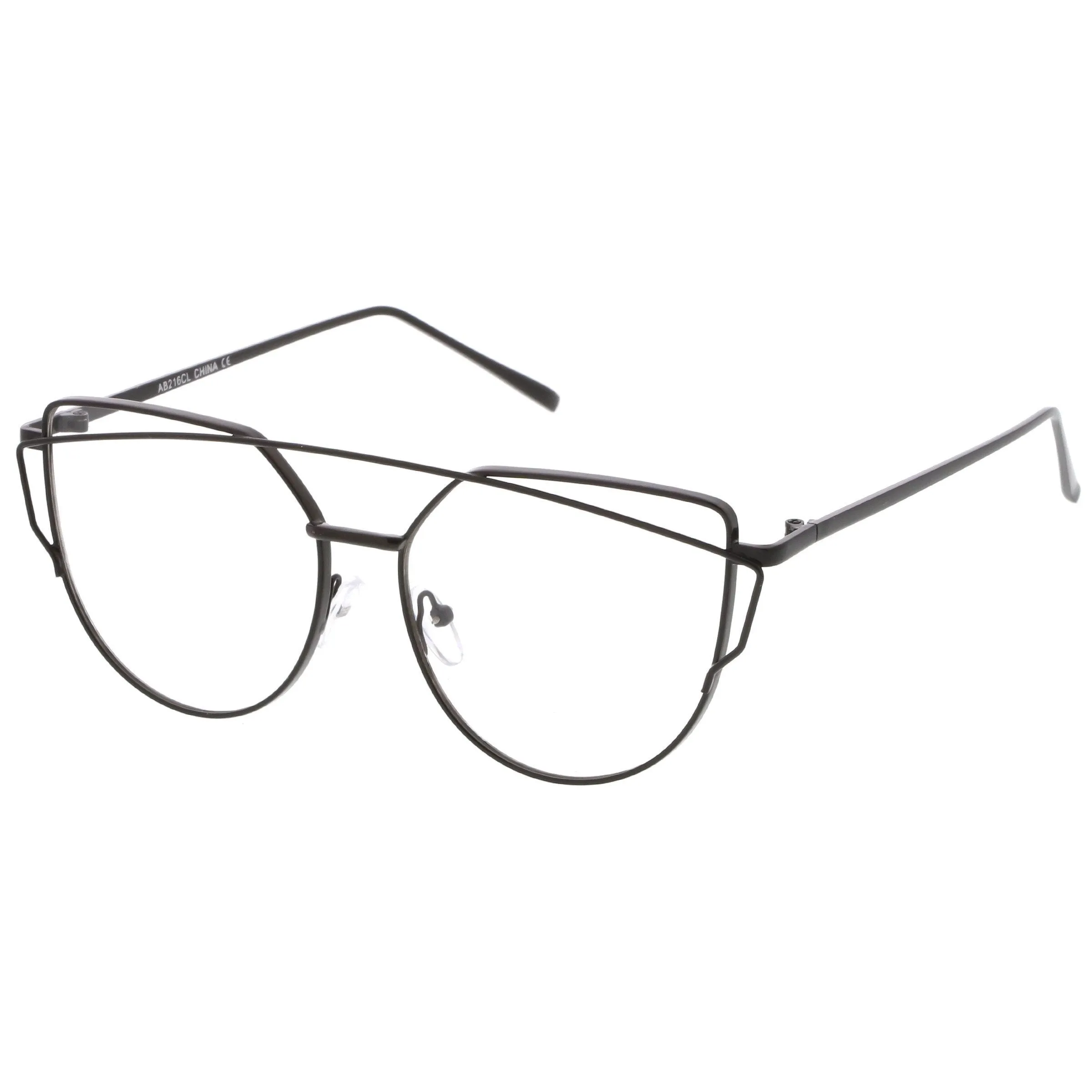 Retro Modern Intricately Designed Clear Lens Glasses