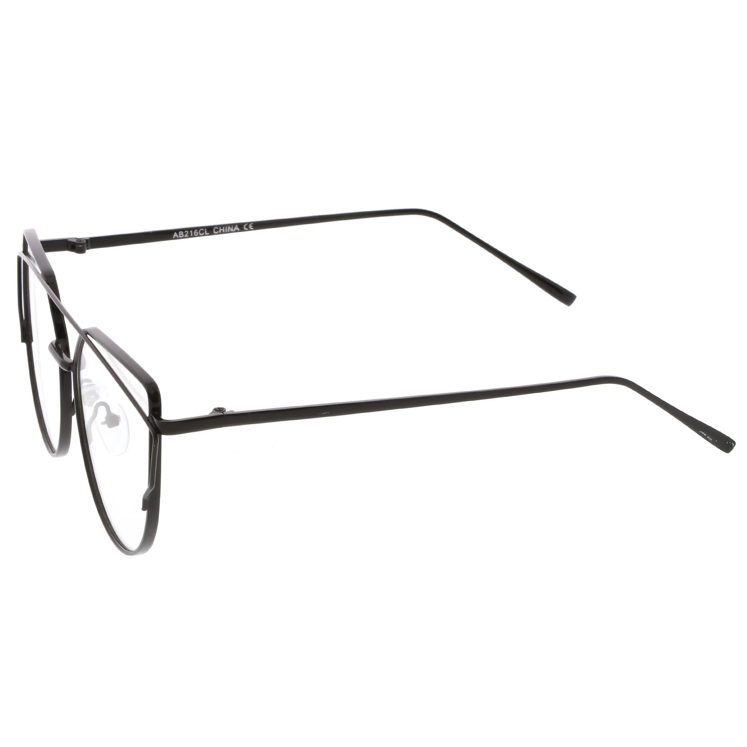 Retro Modern Intricately Designed Clear Lens Glasses