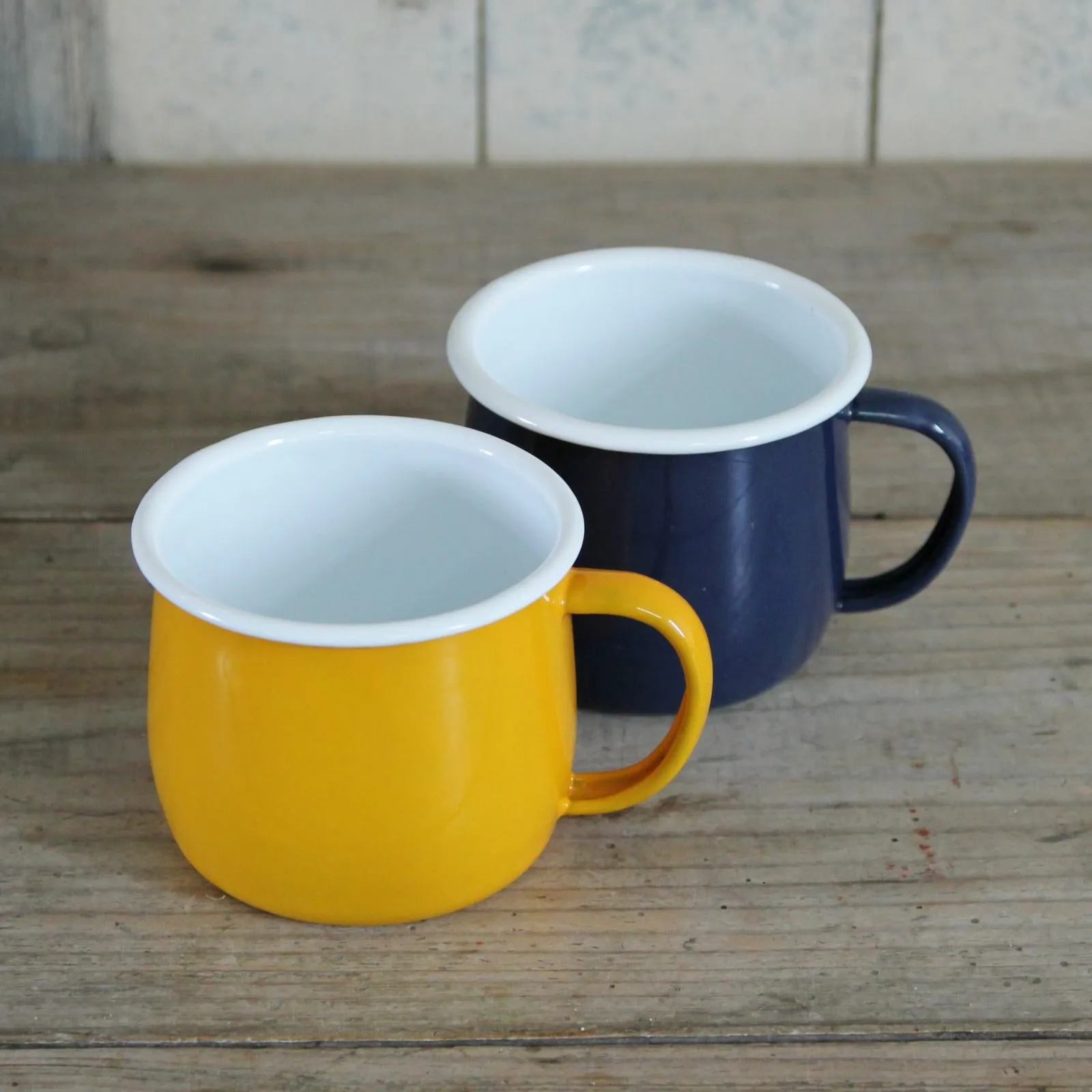 Rounded Enamel Mug - Mustard