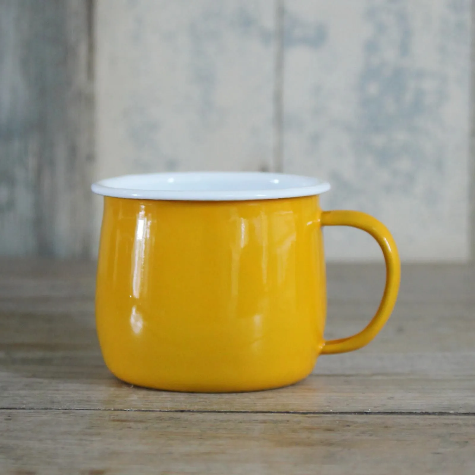 Rounded Enamel Mug - Mustard