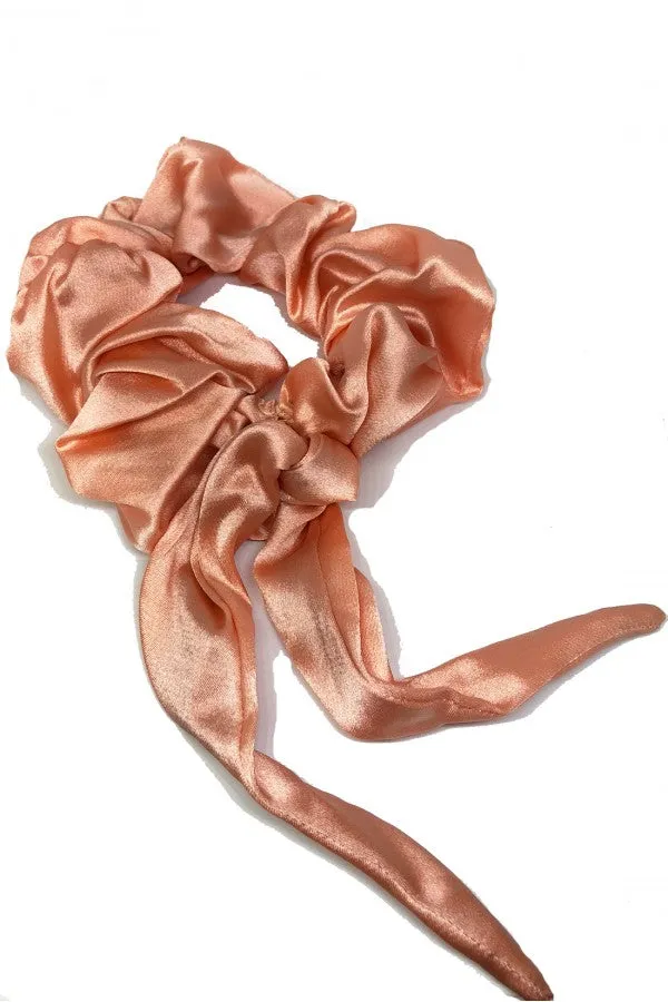 Satin Scrunchie- Neon Pink