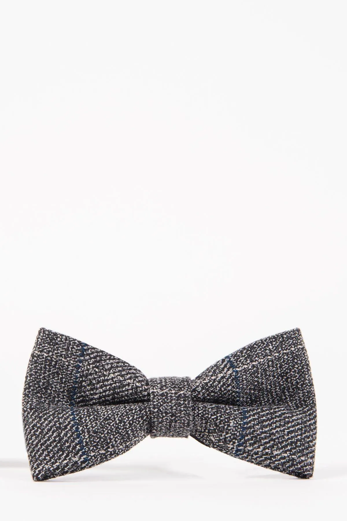 SCOTT - Grey Check Tweed Bow Tie