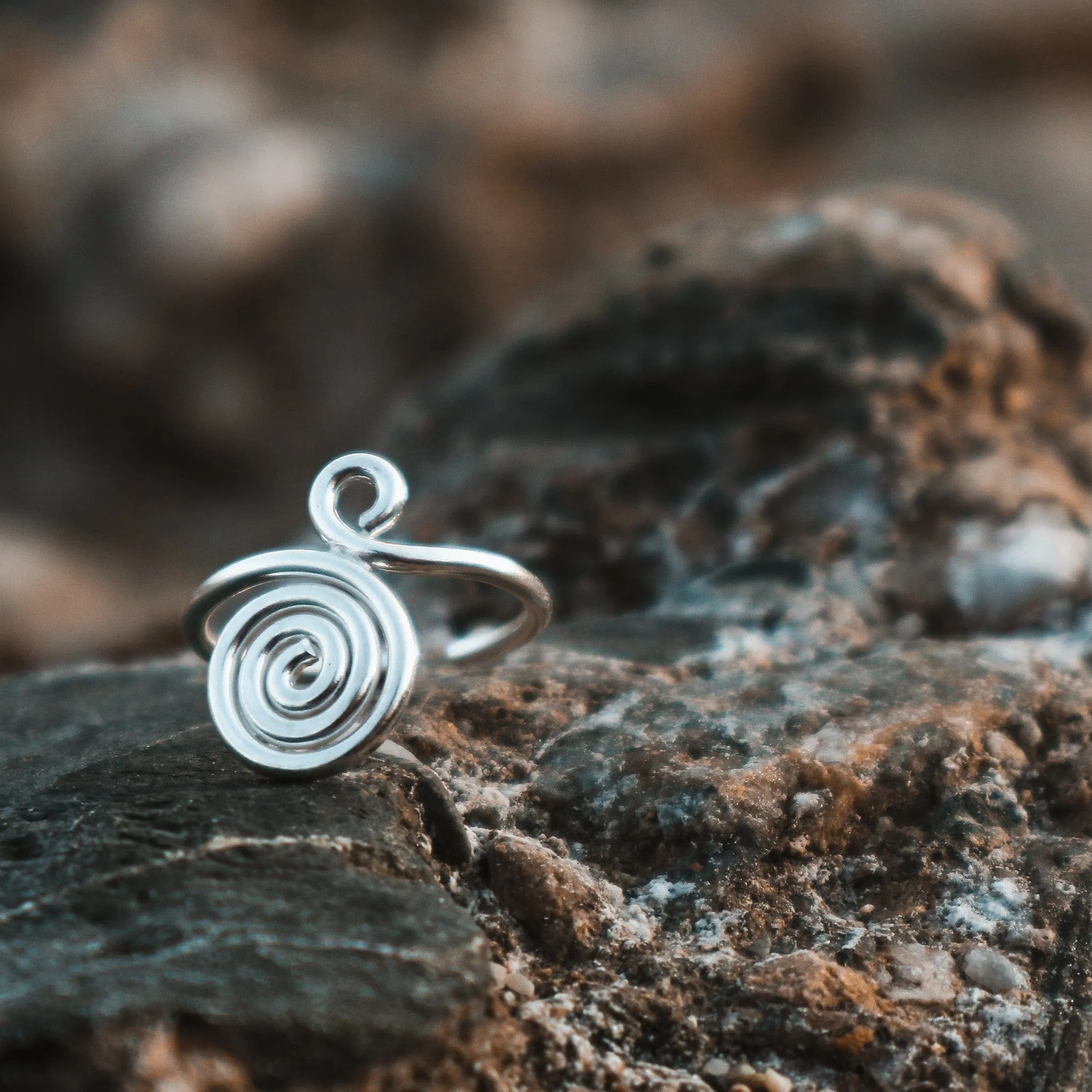 Spiral Sunbeam Toe Ring