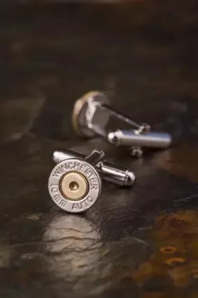 Winchester 10mm Auto Bullet Cufflinks