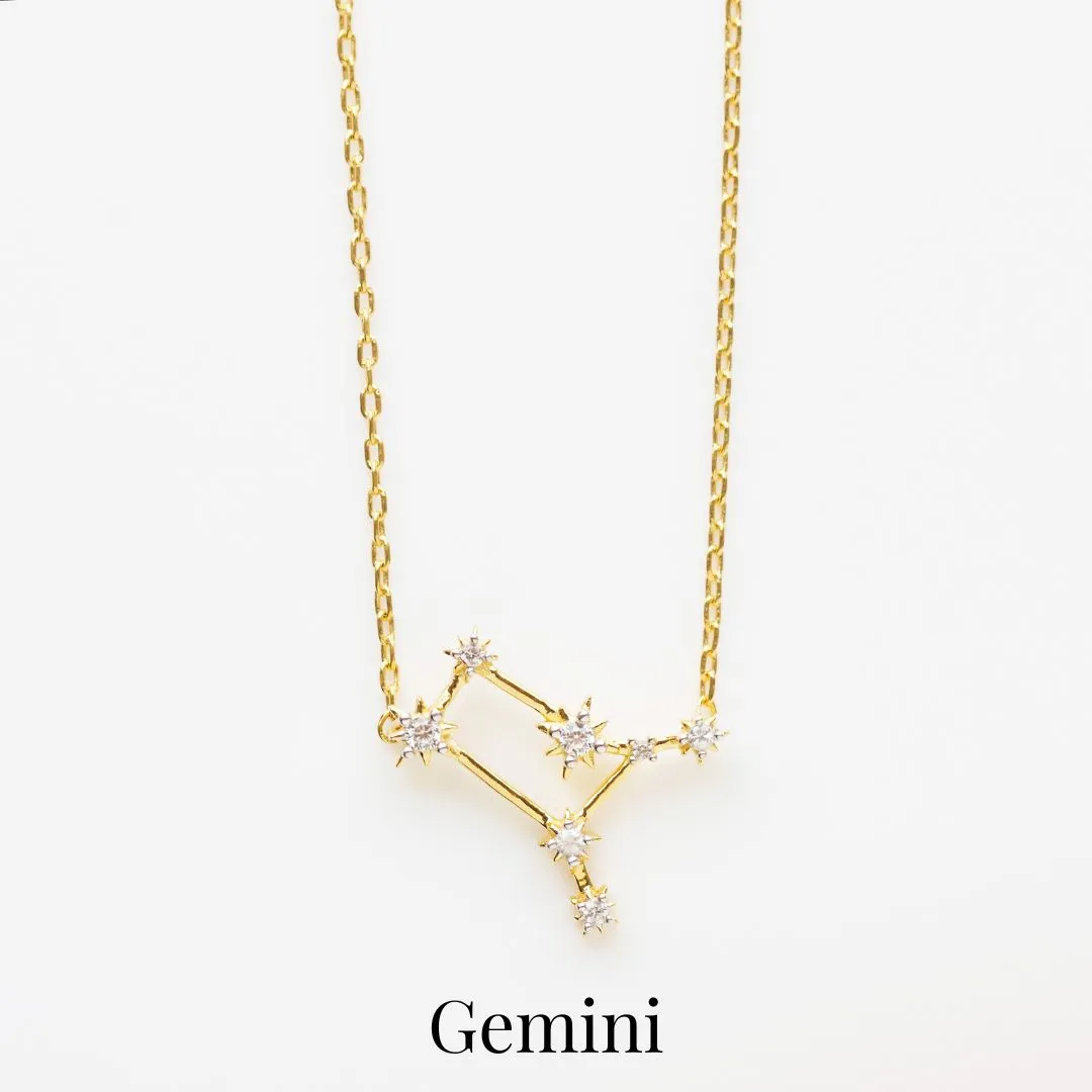 Zodiac Diamond Constellation Necklace