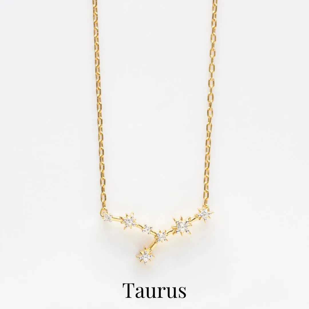 Zodiac Diamond Constellation Necklace